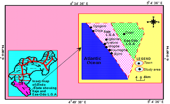 Fig: Coastal waters of Ondo State